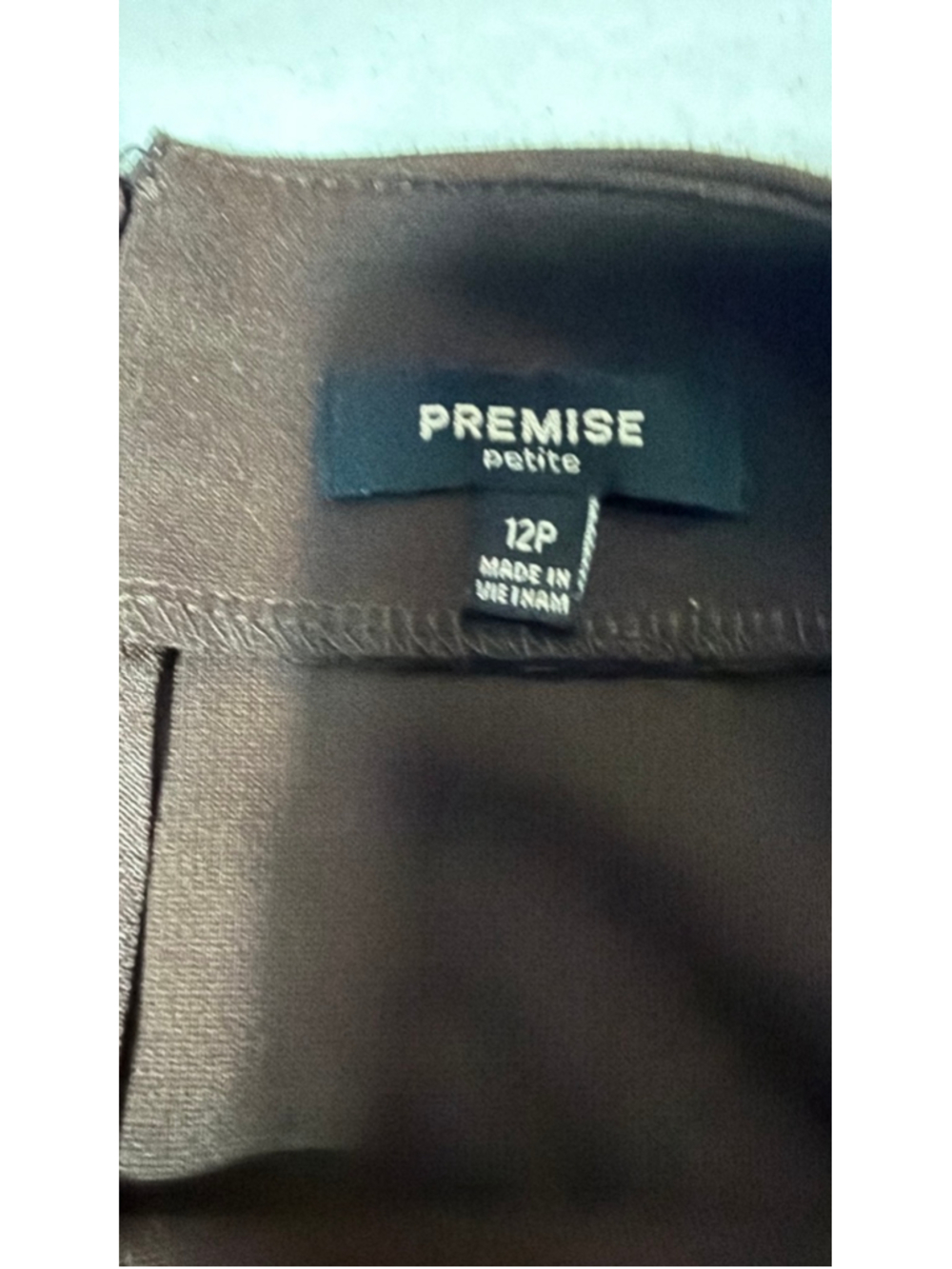 Women's PREMISE Petite Brown Pencil Skirt 12P - Picture 4 of 5